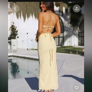 Hello Molly Sunrising Action Maxi Dress: Yellow